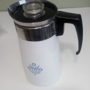 Vintage Corning Ware Tall Coffee/Tea Pot Pot 9 Cup